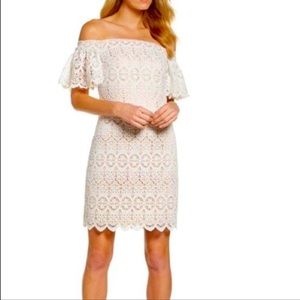 Eliza J - NWT - off the shoulder white lace dress
